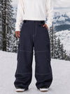 Pantalon de snowboard cargo ample à coutures épaisses pour homme, style utilitaire Wild Soul Crew