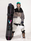 Anorak d'hiver unisexe réfléchissant et coloré pour homme et femme, idéal pour le snowboard.