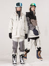 Anorak d'hiver unisexe réfléchissant et coloré pour homme et femme, idéal pour le snowboard.