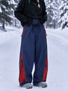 Pantalon de jogging ample Hyper Flux pour femme, style snowboard, avec empiècement graffiti et bande réfléchissante