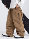 Pantalon de ski ample pour homme, style expédition en montagne, avec poches cargo latérales
