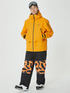 Veste de ski freestyle Mountain Breaker pour homme et pantalon de ski à empiècements graphiques