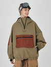Veste de snowboard bomber ample AlpineCruise pour femme avec poche cargo