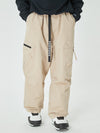 Pantalon de ski ample pour homme, style expédition en montagne, avec poches cargo latérales