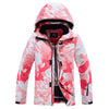 Veste de ski Arctic Queen pour femme, rose et isolée, couleur oie.