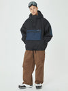 Veste bomber ample d'hiver pour homme et pantalon cargo de snowboard stylé