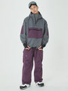Veste bomber ample d'hiver pour homme et pantalon cargo de snowboard stylé