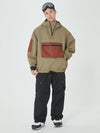 Veste bomber ample d'hiver pour homme et pantalon cargo de snowboard stylé