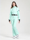 Combinaison de ski Gsou Snow Classic pour femme, coupe évasée et ceinturée