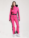 Combinaison de ski Gsou Snow Classic pour femme, coupe évasée, bordure en fausse fourrure, modèle Dawn
