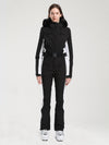 Combinaison de ski Gsou Snow Classic pour femme, coupe évasée, bordure en fausse fourrure, modèle Dawn