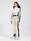 Combinaison de ski Gsou Snow Classic Dawn pour femme, ornée de fausse fourrure.
