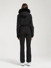 Combinaison de ski Gsou Snow Classic Dawn pour femme, ornée de fausse fourrure.