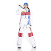 Combinaison de ski/snowboard une pièce PINGUP pour homme, inspirée de la station spatiale de la NASA