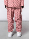 Pantalon de snowboard à damier RARWAR pour homme