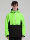 Veste de neige Gsou Snow Winter Storm pour homme, avec inscription réfléchissante.