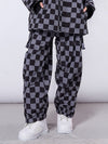 Pantalon de snowboard à damier RARWAR pour femme