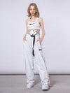 Pantalon de snowboard élastique à rayures Dook pour femme