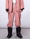 Pantalon de snowboard à damier RARWAR pour femme