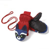 Moufles de neige imperméables pour enfants Snowshred, motif raton laveur mignon