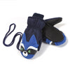 Moufles de neige imperméables pour enfants Snowshred, motif raton laveur mignon