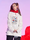 Sweat à capuche de snowboard Nandn x Hello Kitty pour femmes