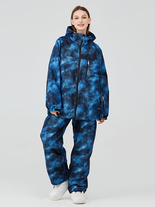 Combinaisons de ski Arctic Queen pour femmes, imprimé cosmique