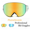Masque de ski unisexe Cosone à verres photochromiques PERCEIVE + masque MFI