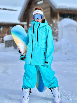 Veste de snowboard Coach Snow Mountain pour femme, coloris Searipe Sky Gradient