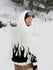 Sweat à capuche unisexe Snowall pour femme, motif paysage de montagne enneigé, résistant à l'eau