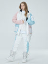 Combinaisons de ski Arctic Queen Divided Sky Colorblock pour femmes