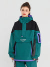 Veste anorak de snowboard Nandn Happy Holidays pour femmes