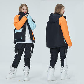 Combinaisons de ski Arctic Queen Divided Sky Colorblock pour femmes
