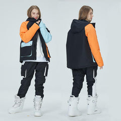 Combinaisons de ski Arctic Queen Divided Sky Colorblock pour femmes
