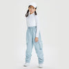 Pantalon de jogging cargo taille haute pour enfant, style technique, idéal pour la neige