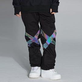 Pantalon de neige unisexe Arctic Queen Glimmer Neon Light Cross X