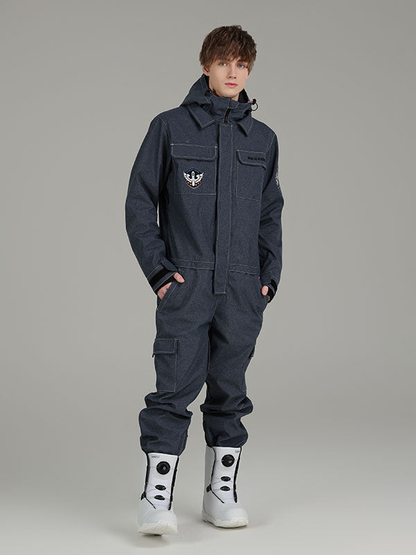 Combinaison de ski une pièce Searipe pour homme, combinaison d'hiver, combinaison de ski