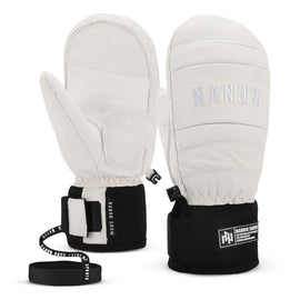 Gants de snowboard Nandn en cuir de chèvre pour homme, adaptés à toutes les conditions climatiques, hiver.