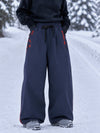Pantalon de snowboard freestyle Hyper Flux extra ample pour femme avec fermeture éclair latérale et empiècement graffiti