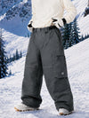 Pantalon de snowboard cargo ample à coutures épaisses pour homme, style utilitaire Wild Soul Crew