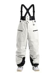 Salopette de ski cargo multifonctionnelle Gsou Snow pour femme, résistante et durable.