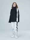 Veste de ski Arctic Queen Winter Guide Stripe pour femme avec smocks réfléchissants