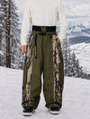 Pantalon de snowboard extra ample à blocs de couleurs réfléchissants Wild Motion pour homme