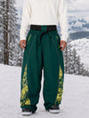 Pantalon de jogging ample Hyper Flux pour homme, style ski, avec empiècement graffiti coloré et bande réfléchissante