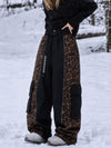 Pantalon de snowboard extra ample à blocs de couleurs réfléchissants Wild Motion pour femme