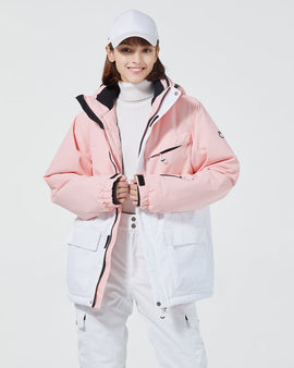 Veste de ski et de snowboard imperméable Arctic Queen pour femme, toutes saisons, mode hivernale.