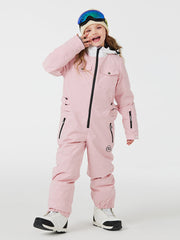 Combinaisons de ski imperméables une pièce unisexes pour enfants, style explorateur de montagne