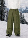 Pantalon de snowboard cargo utilitaire UrbanCraft pour homme, à double genouillère et empiècements renforcés par rivets