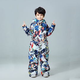 Combinaisons de ski une pièce pour garçons, nouveau style tendance, combinaisons d'hiver, combinaisons de neige