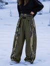 Pantalon de snowboard extra ample à blocs de couleurs réfléchissants Wild Motion pour femme